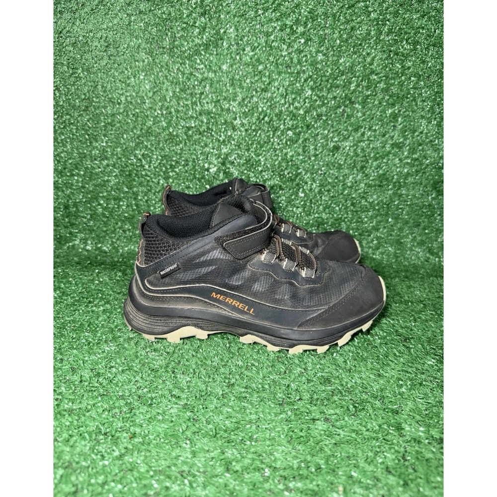 Merrell Moab Speed Mid Youth Kids Size 3 Waterproof Hiking Shoes Trail Sneakers